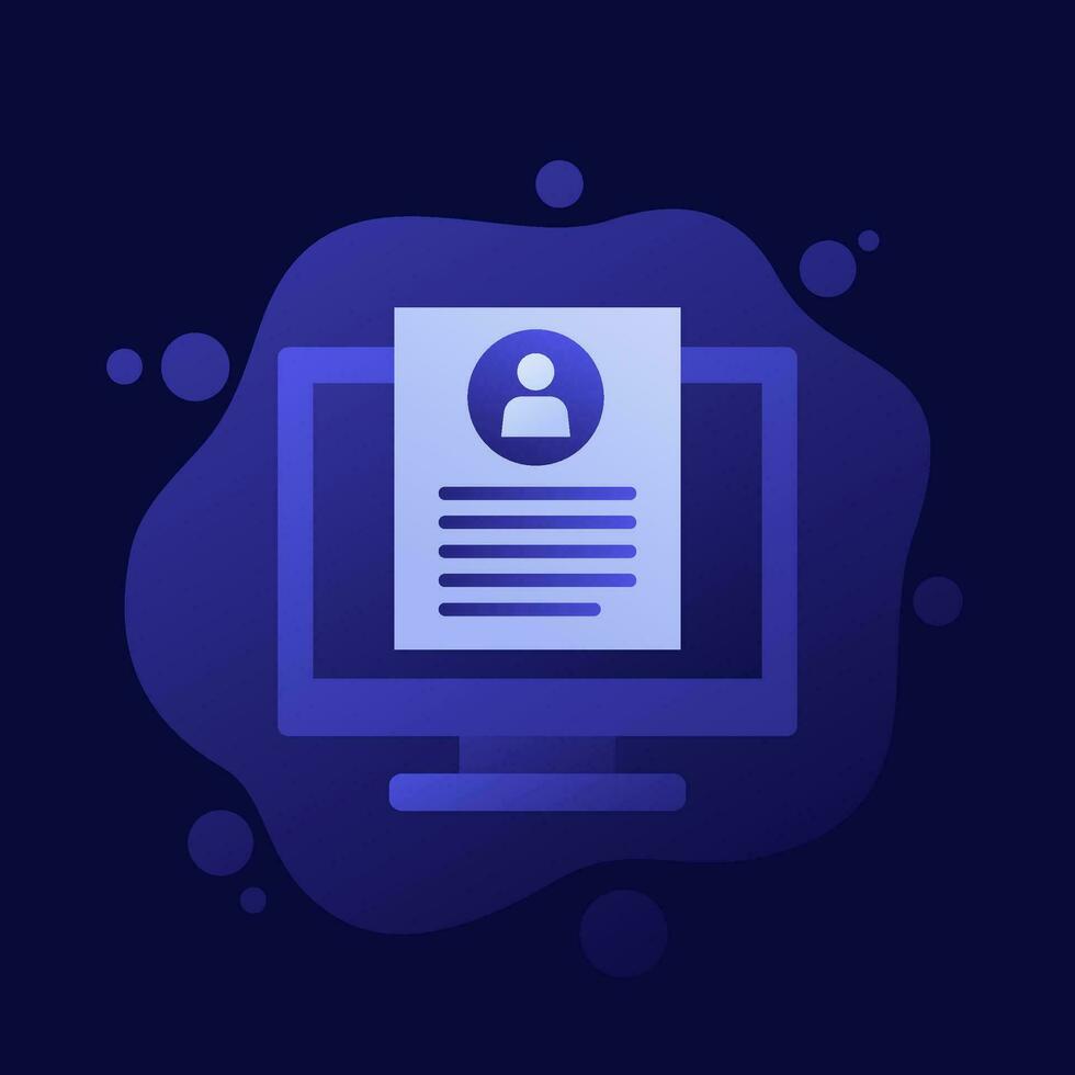 KYC icon, know your customer vector design