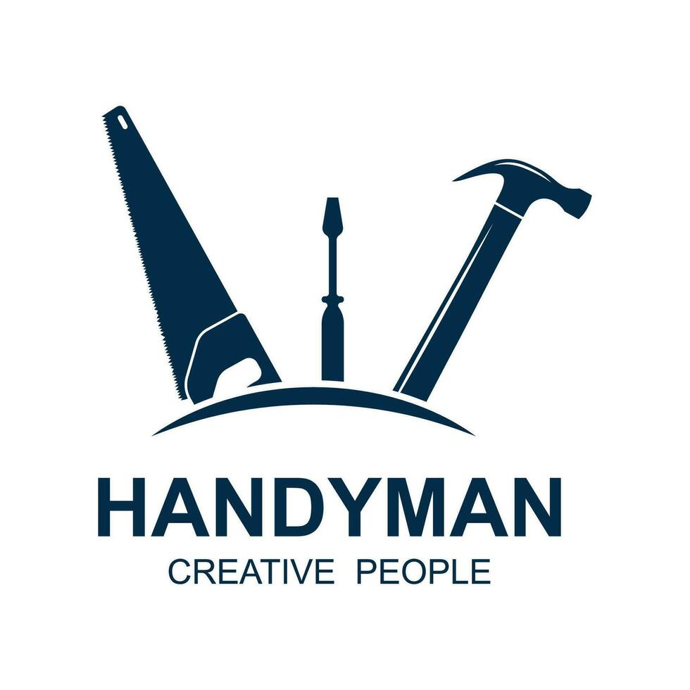 handyman logo vector icon illustration template
