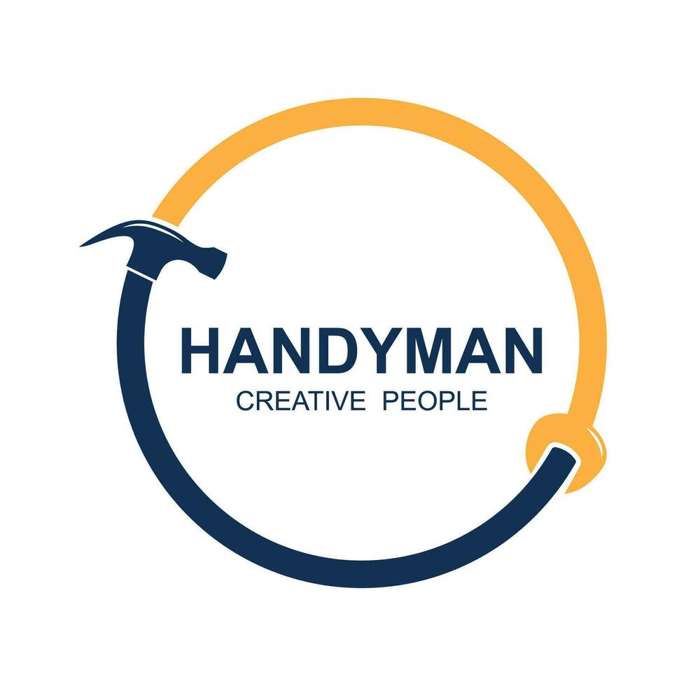 handyman logo vector icon illustration template