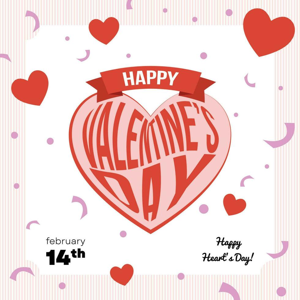 valentines day graphic heart shape vector