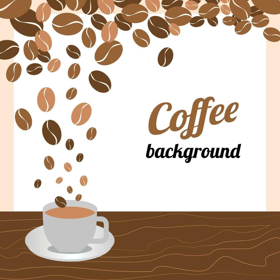 coffee background falling down illustration vector