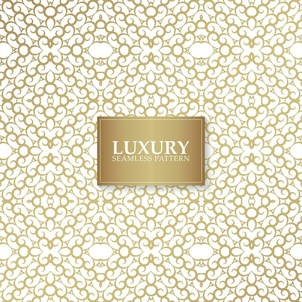 Luxury ornament pattern design background vector