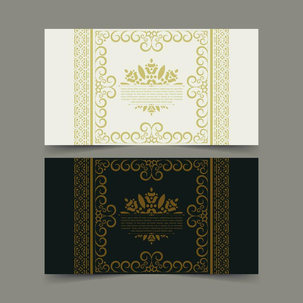 Luxury calligraphy ornament frame line design vector