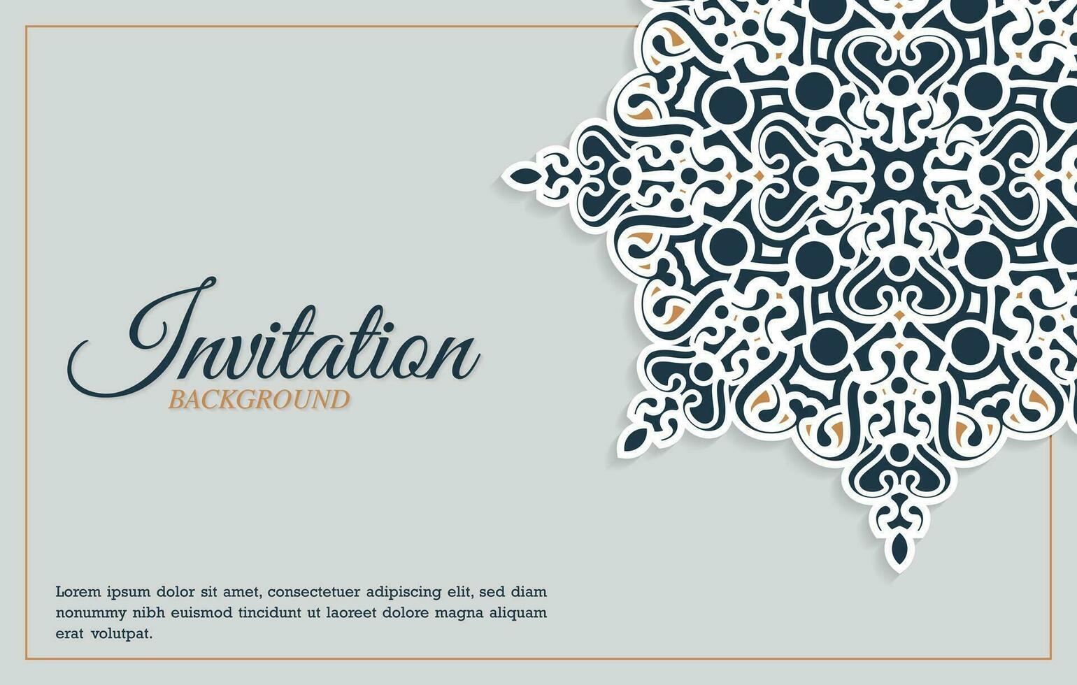 Invitation card vector design vintage style