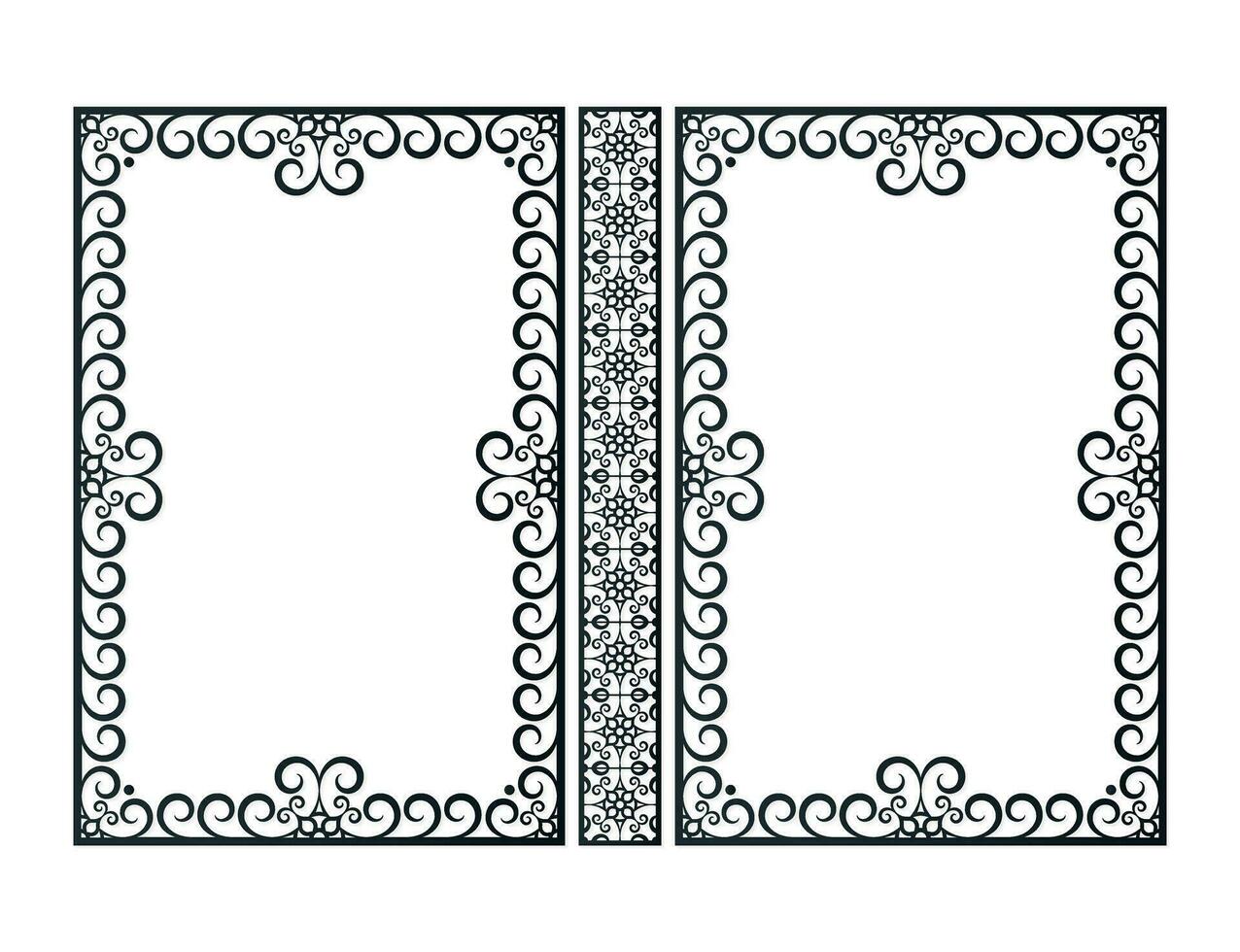 marco ornamental libro cubrir diseño vector