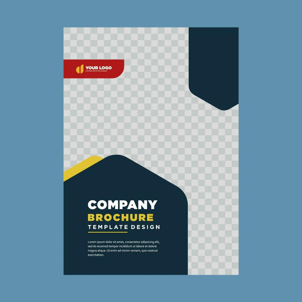 cover company profile or brochure template layout design vector