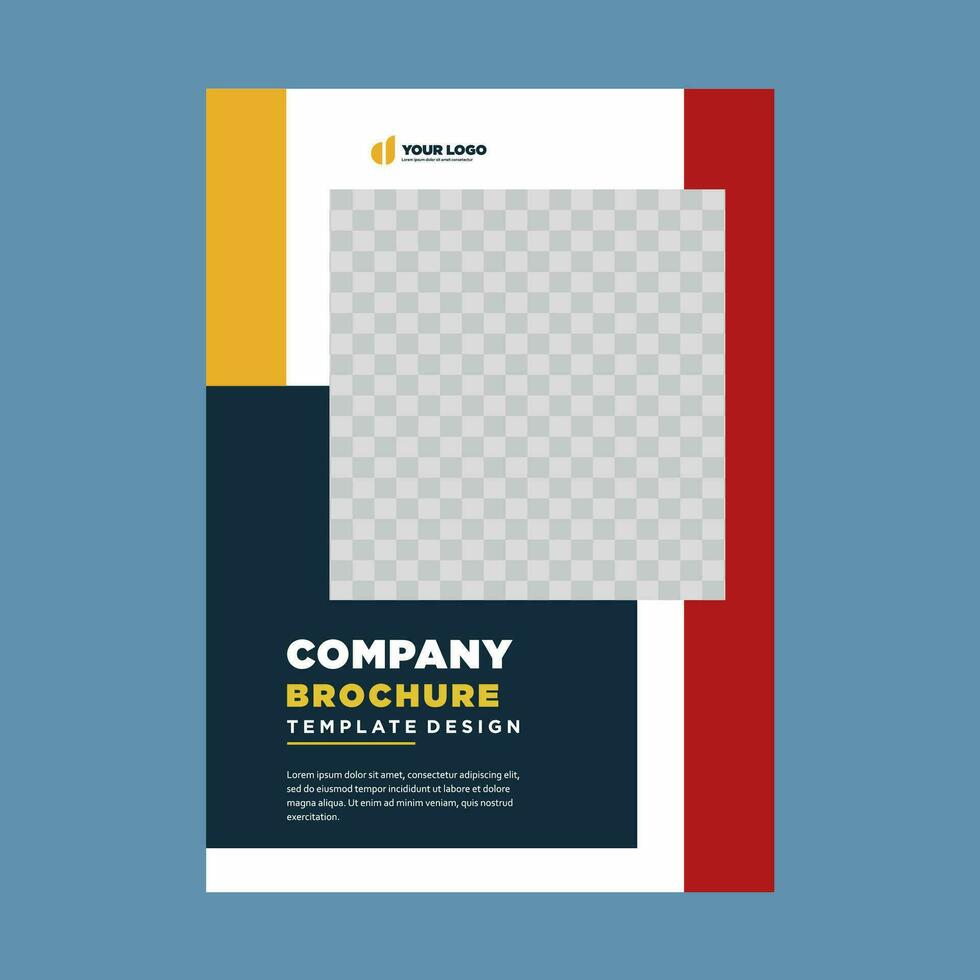 cubrir empresa perfil o folleto modelo diseño diseño vector