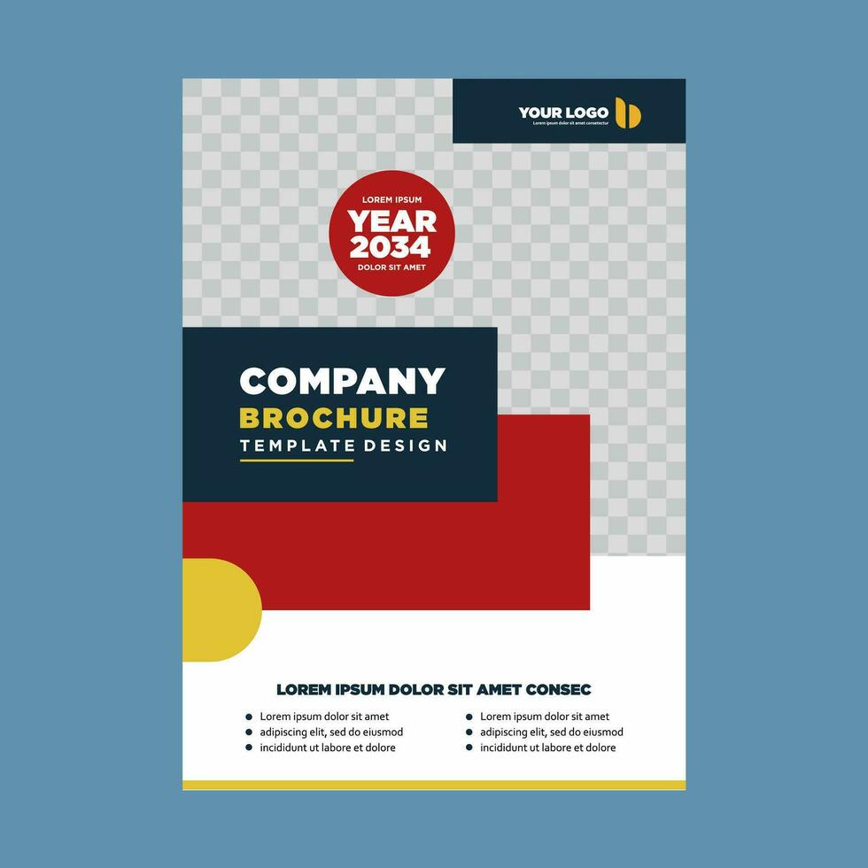 cover company profile or brochure template layout design vector