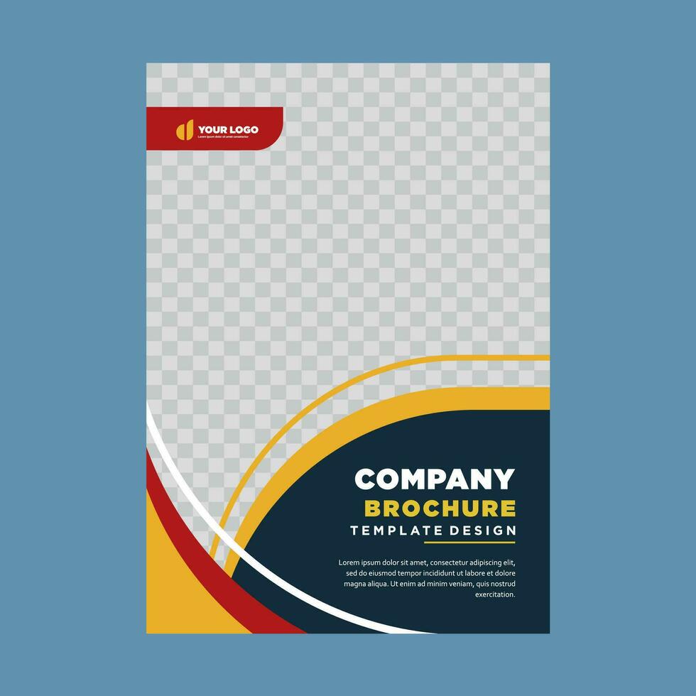 cover company profile or brochure template layout design vector