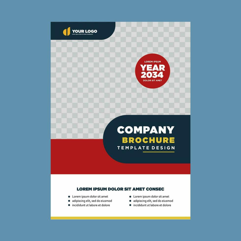 cover company profile or brochure template layout design vector