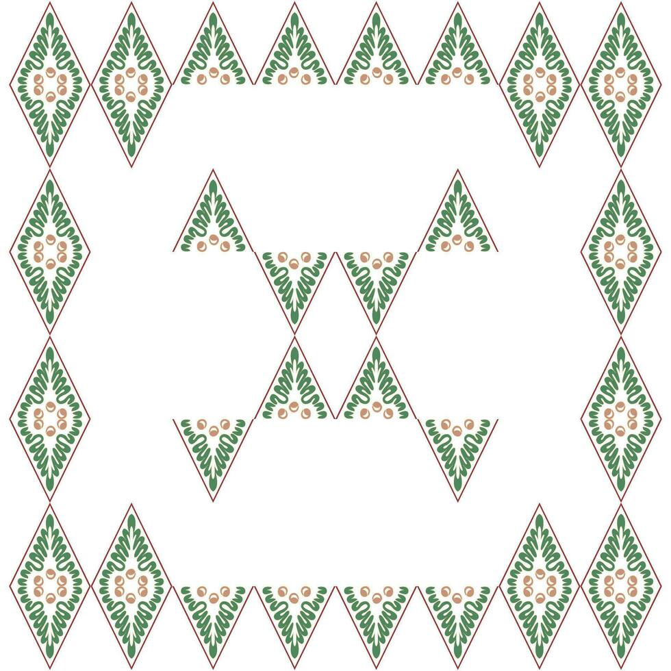 Abstract background with repeating floral ornament pattern vector