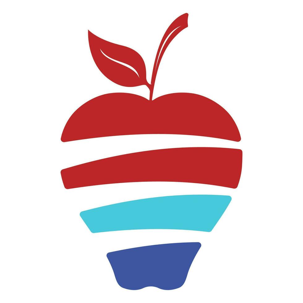 manzana logo diseño concepto vector