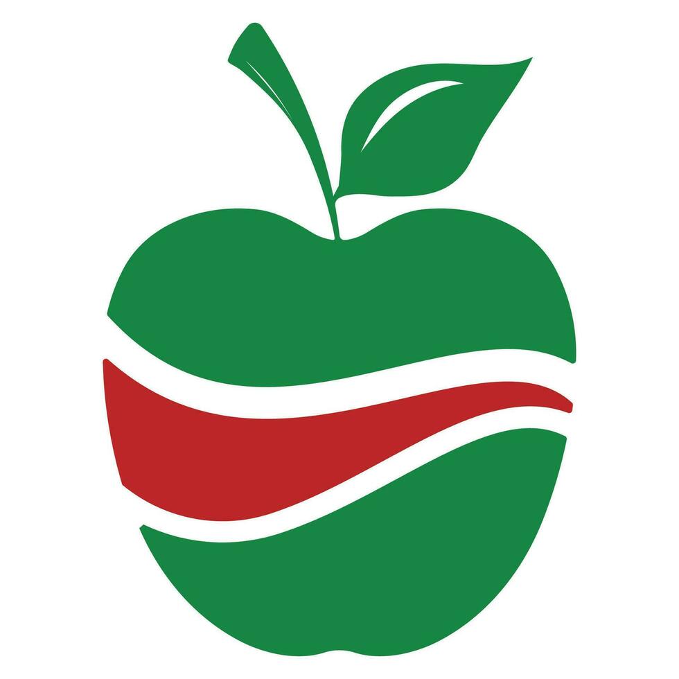 manzana logo diseño concepto vector