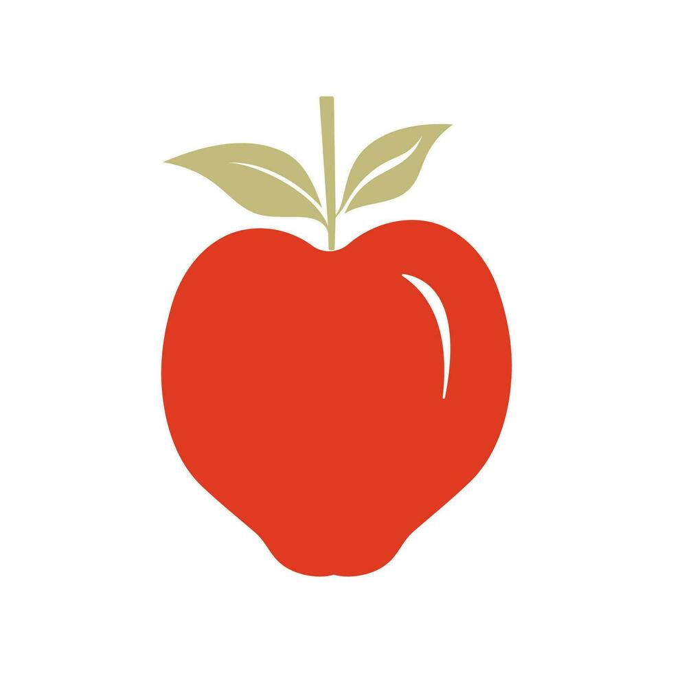 diseño de ilustración de vector de manzana