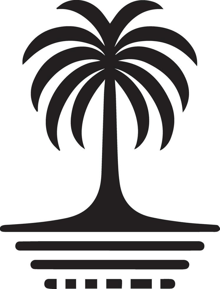 Palm Tree vector logo silhouette, Palm Icon vector