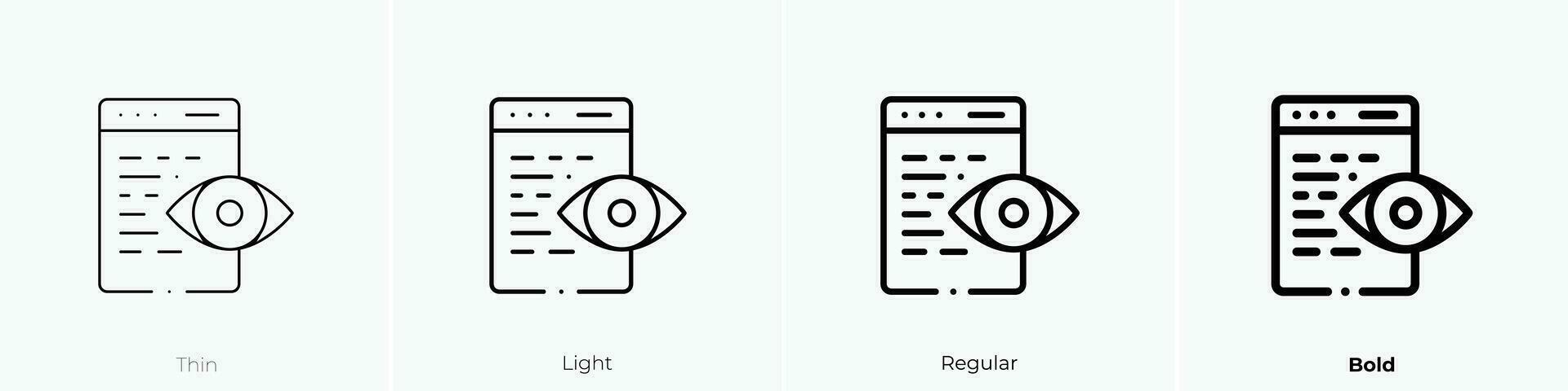 avance icono. delgado, luz, regular y negrita estilo diseño aislado en blanco antecedentes vector