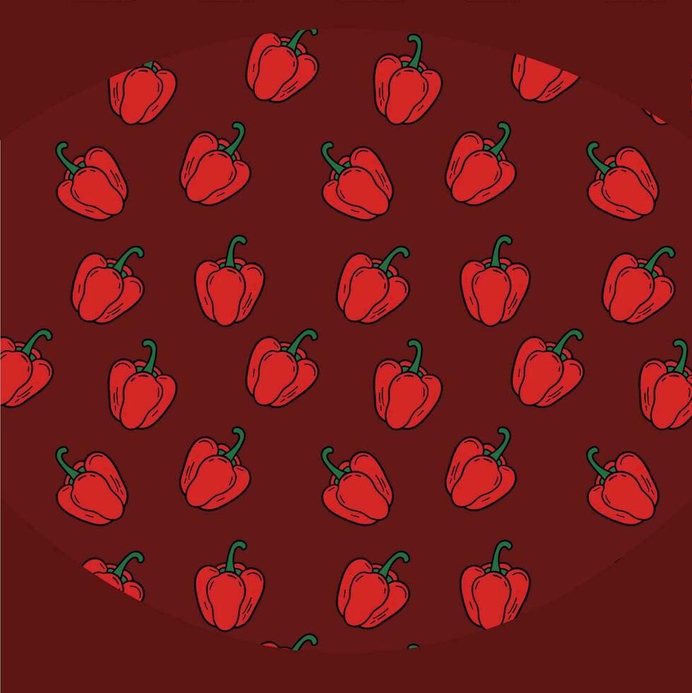 Bell pepper theme background, foods for design, with bell pepper pattern, background for foods vector