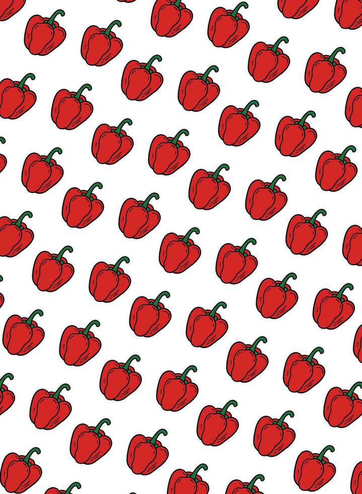 Bell pepper theme background, foods for design, with bell pepper pattern, background for foods vector