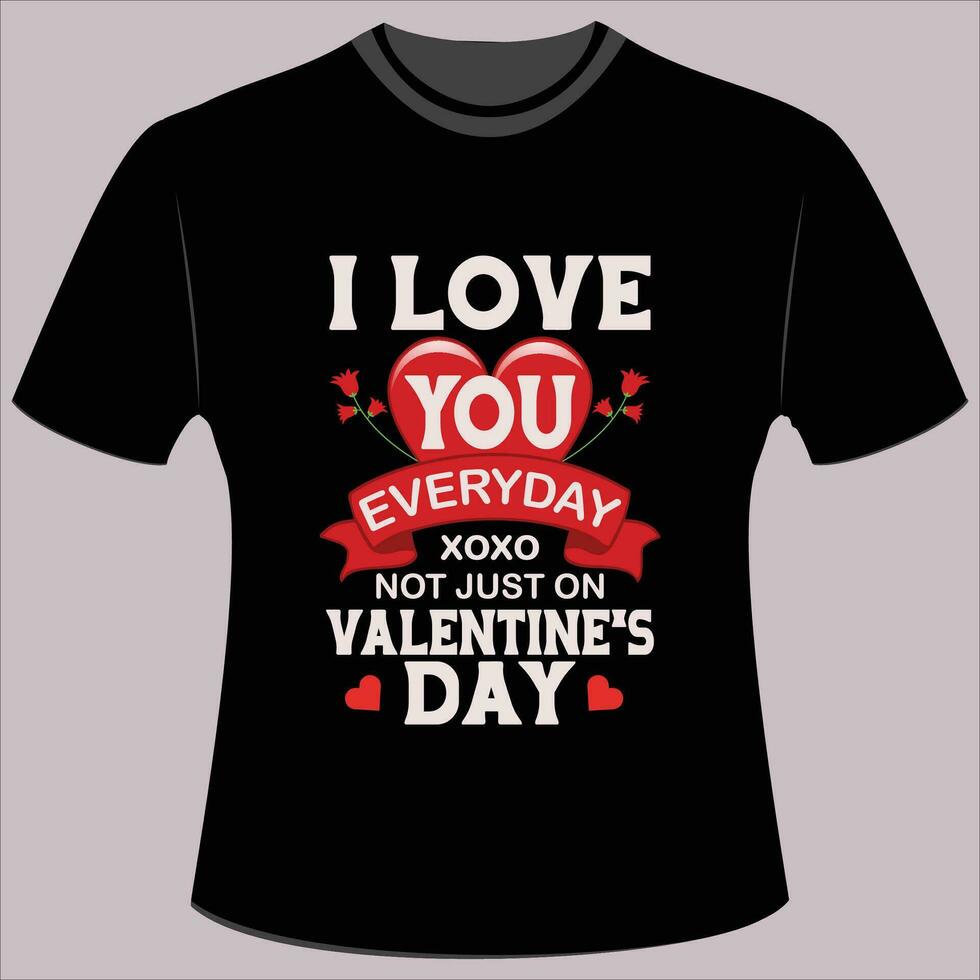 sanvalentin t camisa diseño vector