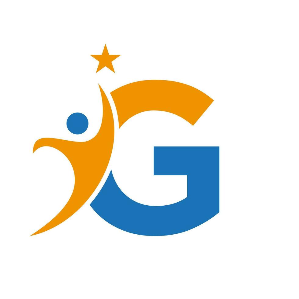 Letter G Bio Logo, Health Care Symbol, Healthy Logotype, Care Sign vector