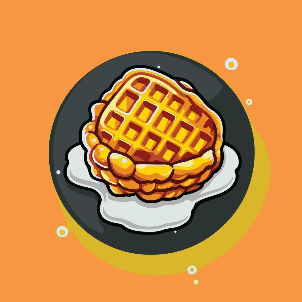 web cuerno arte lineal icono ilustración francés bocadillo icono ilustración. postre colección icono vector