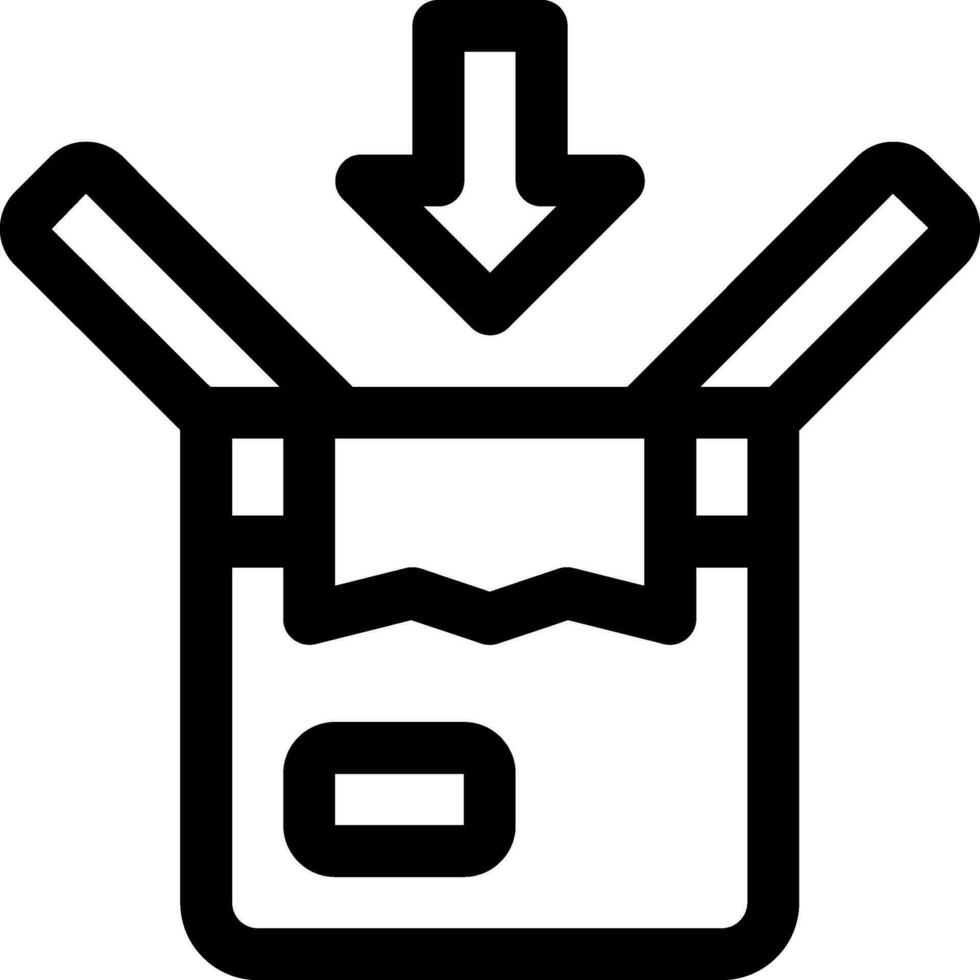 this icon or logo supply chain icon or other where it explains the something that needs to be prepared, whether it is a warehouse, documents and others in the flow of goods delivery or other vector