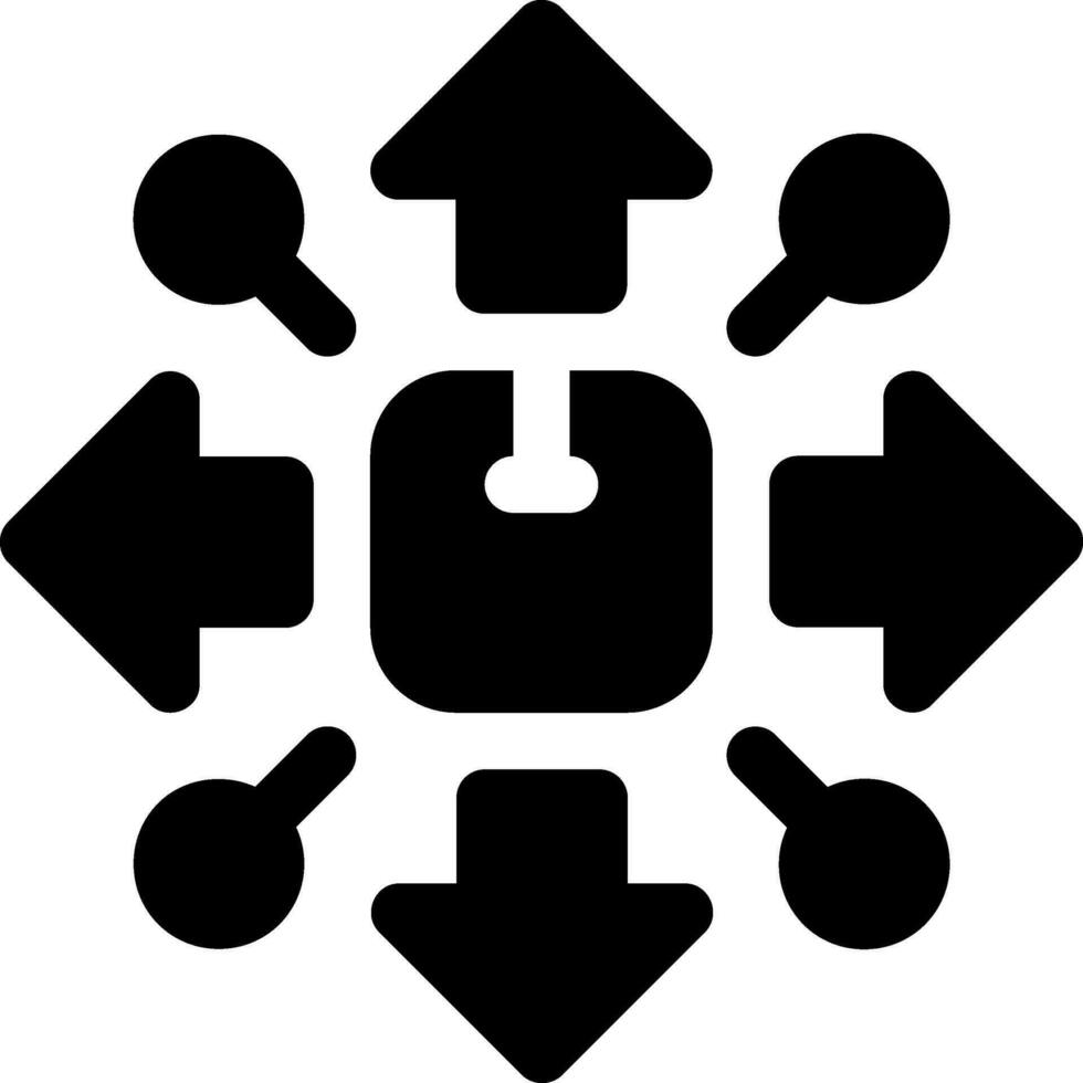 this icon or logo supply chain icon or other where it explains the something that needs to be prepared, whether it is a warehouse, documents and others in the flow of goods delivery or other vector