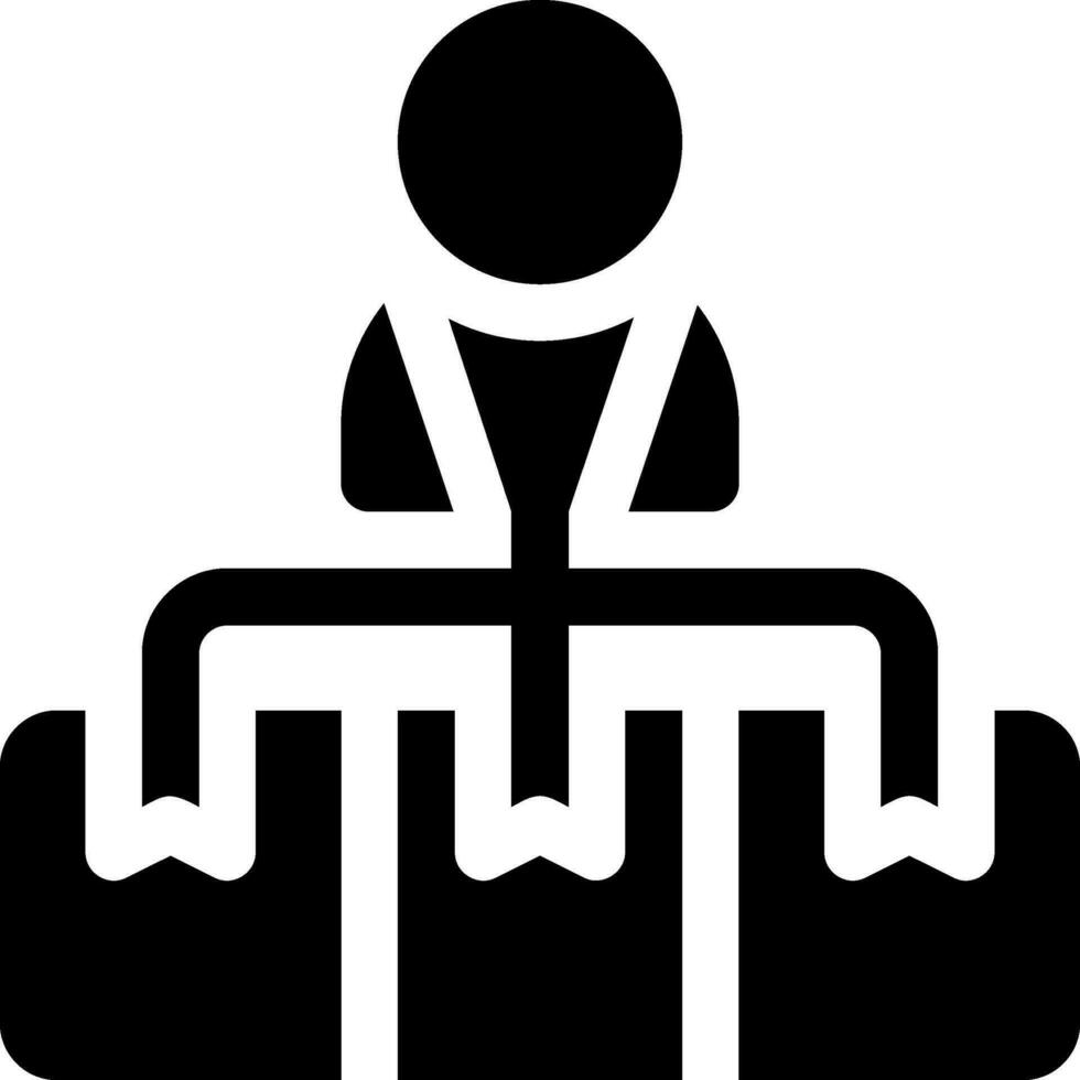 this icon or logo supply chain icon or other where it explains the something that needs to be prepared, whether it is a warehouse, documents and others in the flow of goods delivery or other vector
