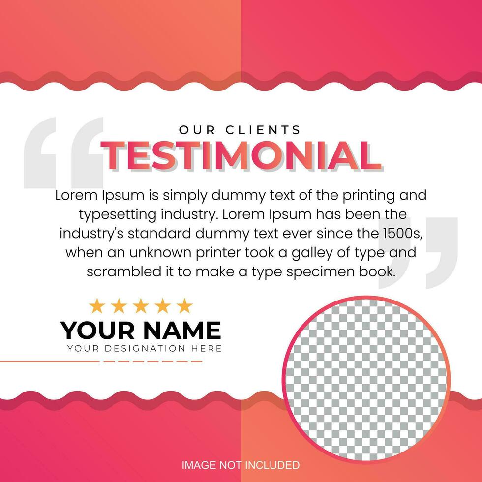 Creative Testimonial, Quote , Infographic Template vector