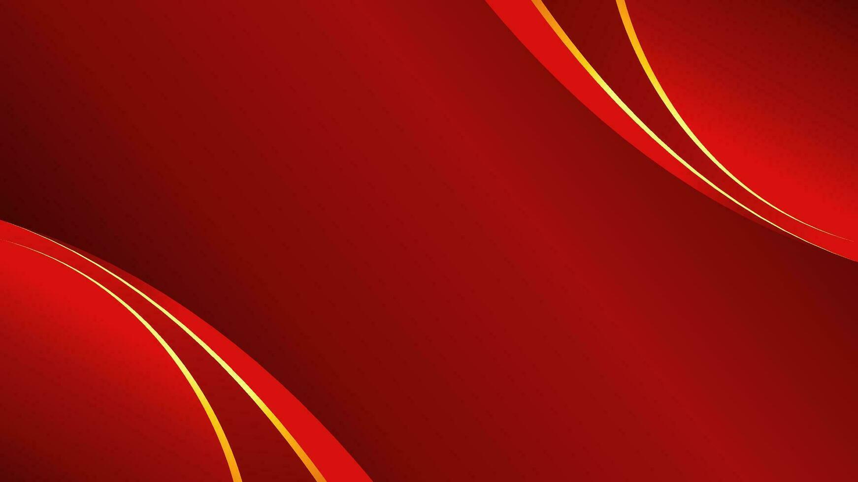 Red luxury gradient color background. Red luxury background with golden line. Luxury background with golden line decoration. vector