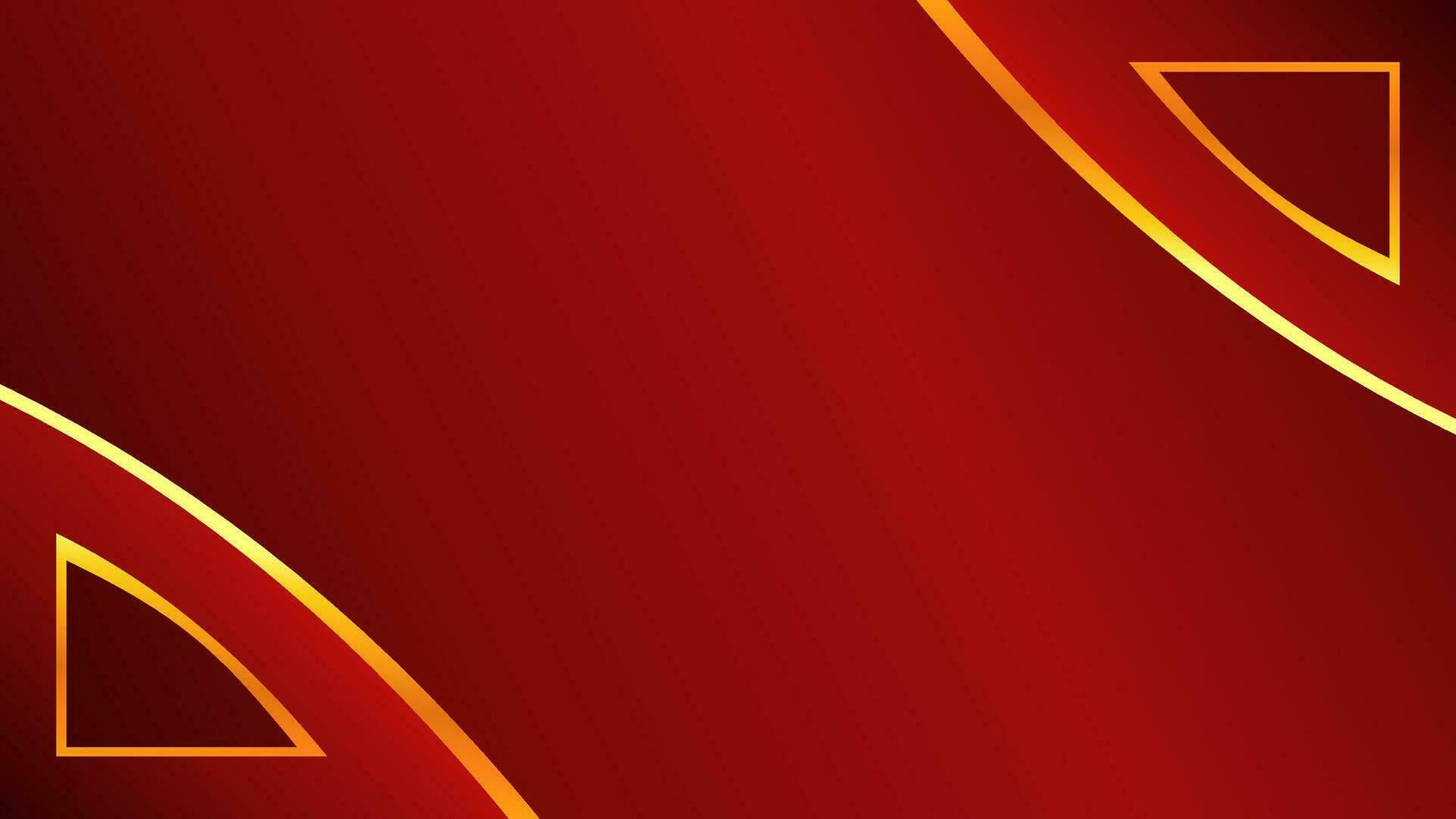 Red luxury gradient color background. Red luxury background with golden line. Luxury background with golden line decoration. vector