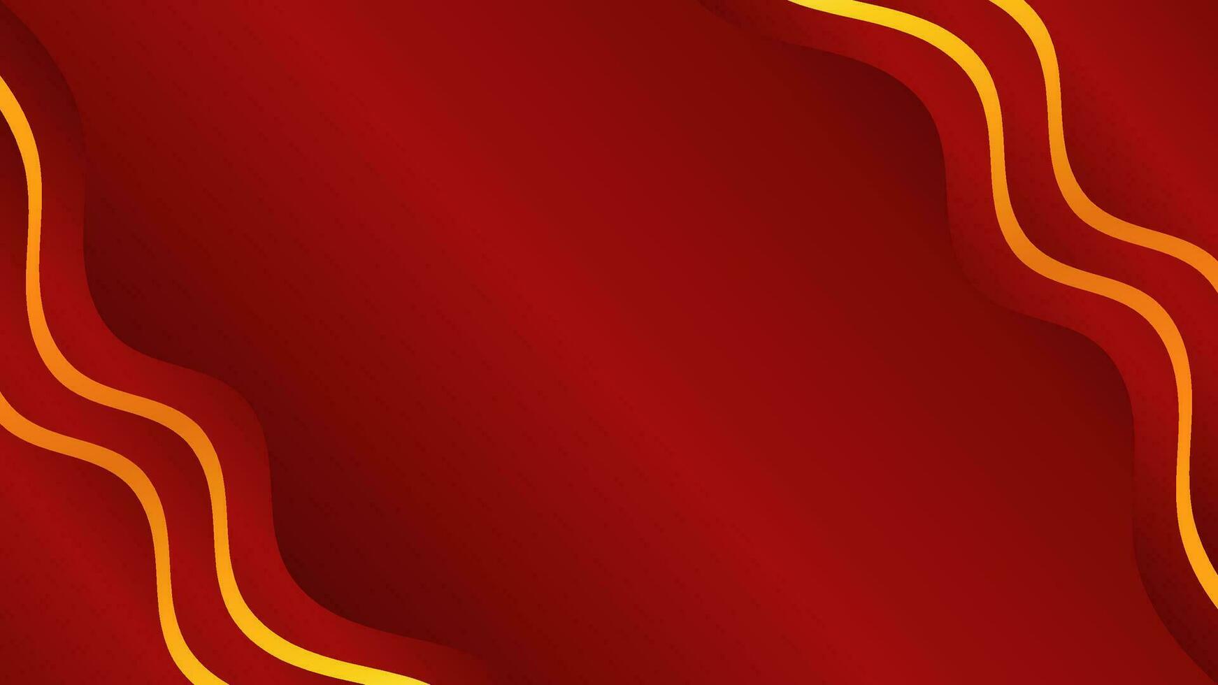 Red luxury gradient color background. Red luxury background with golden line. Luxury background with golden line decoration. vector