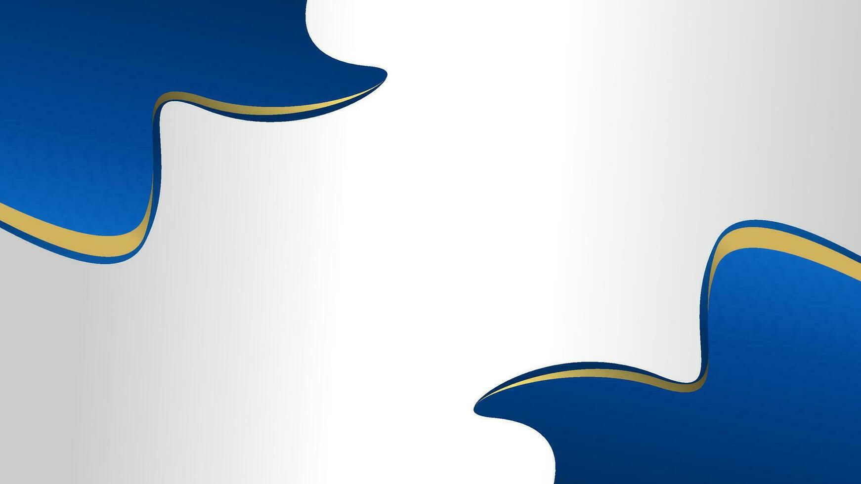 Silver background with gold blue abstract shapes. Modern silver blue background vector