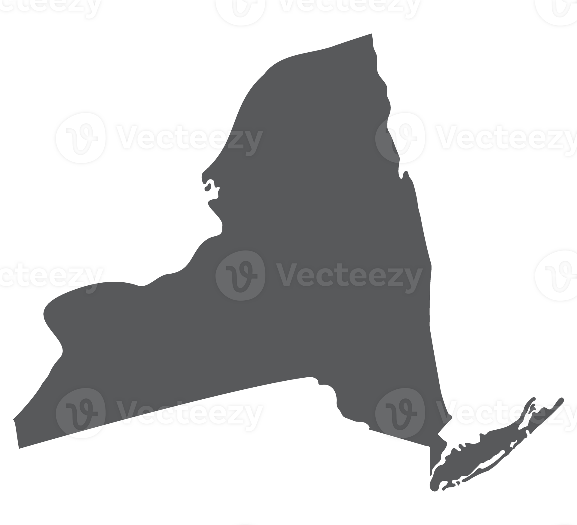 New York state map. Map of the U.S. state of New York. 35768925 PNG