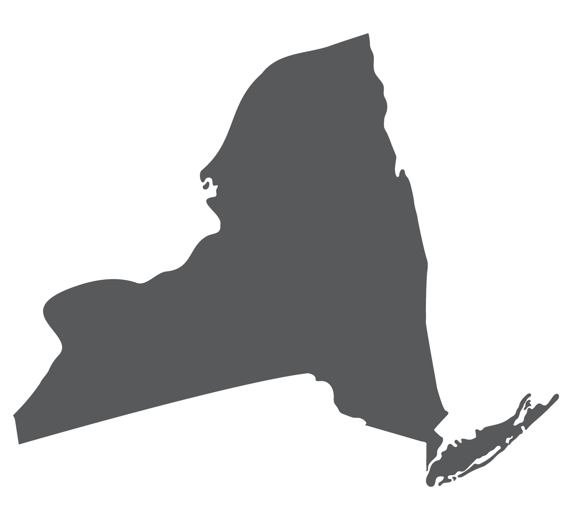 New York state map. Map of the U.S. state of New York. 35768925 PNG