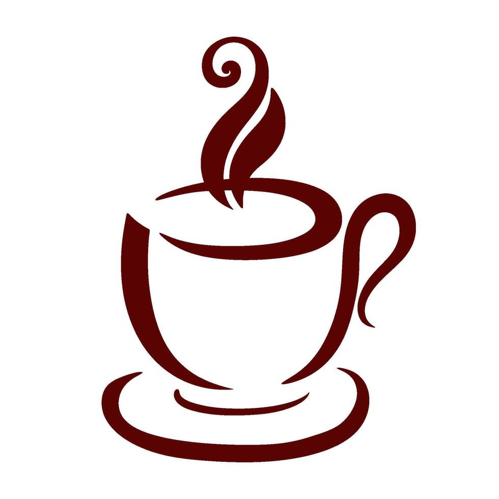 a coffee word is written in red on a white background 35769052 Vector