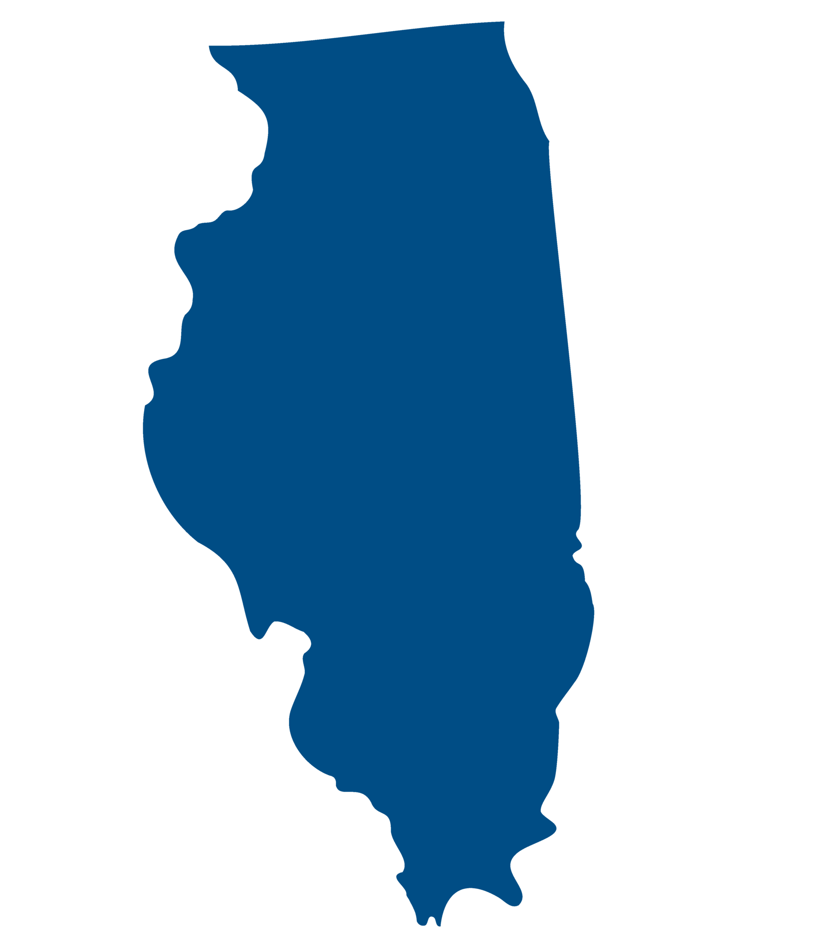 Illinois state map. Map of the U.S. state of Illinois. 35769084 PNG