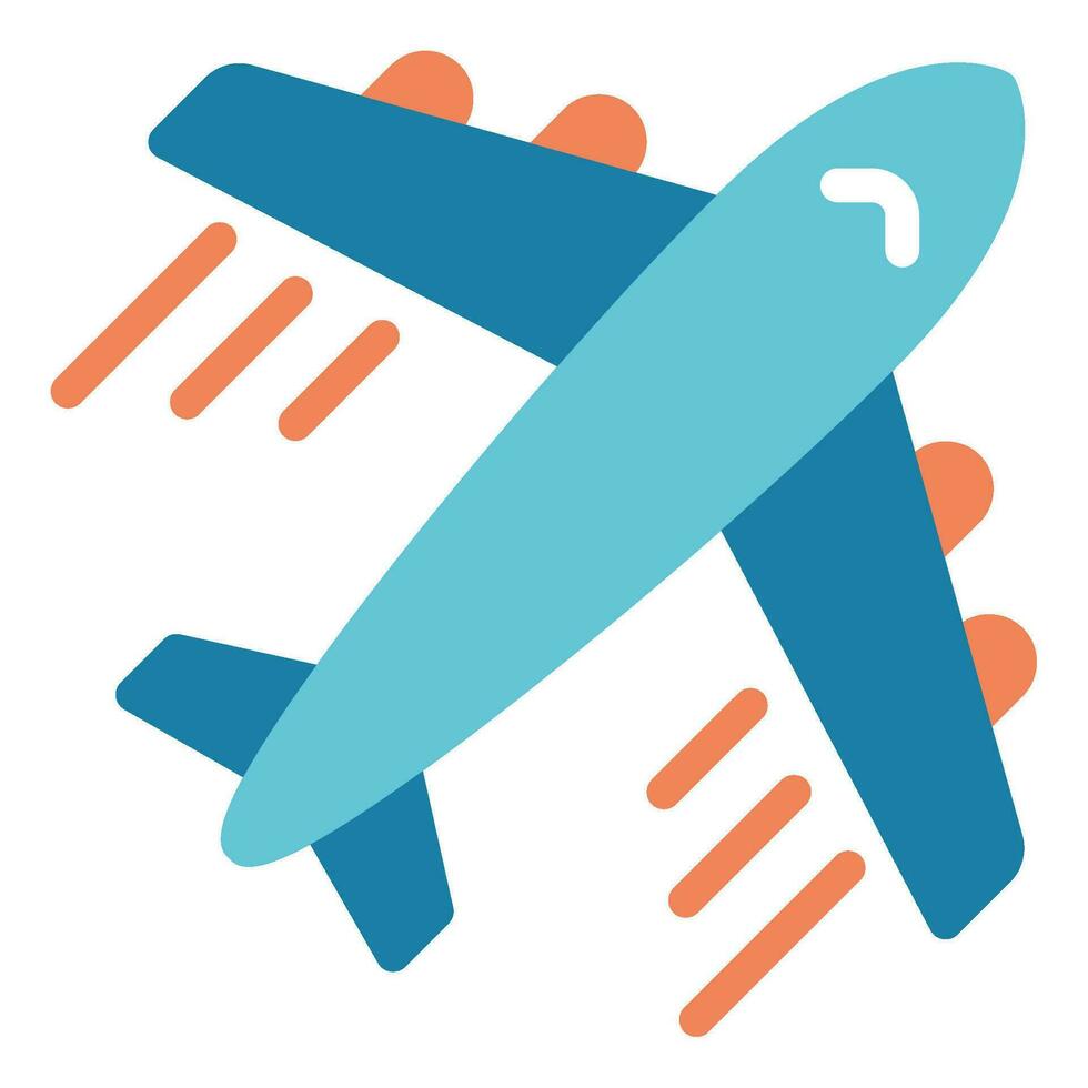 Travel Airplane object illusatration vector