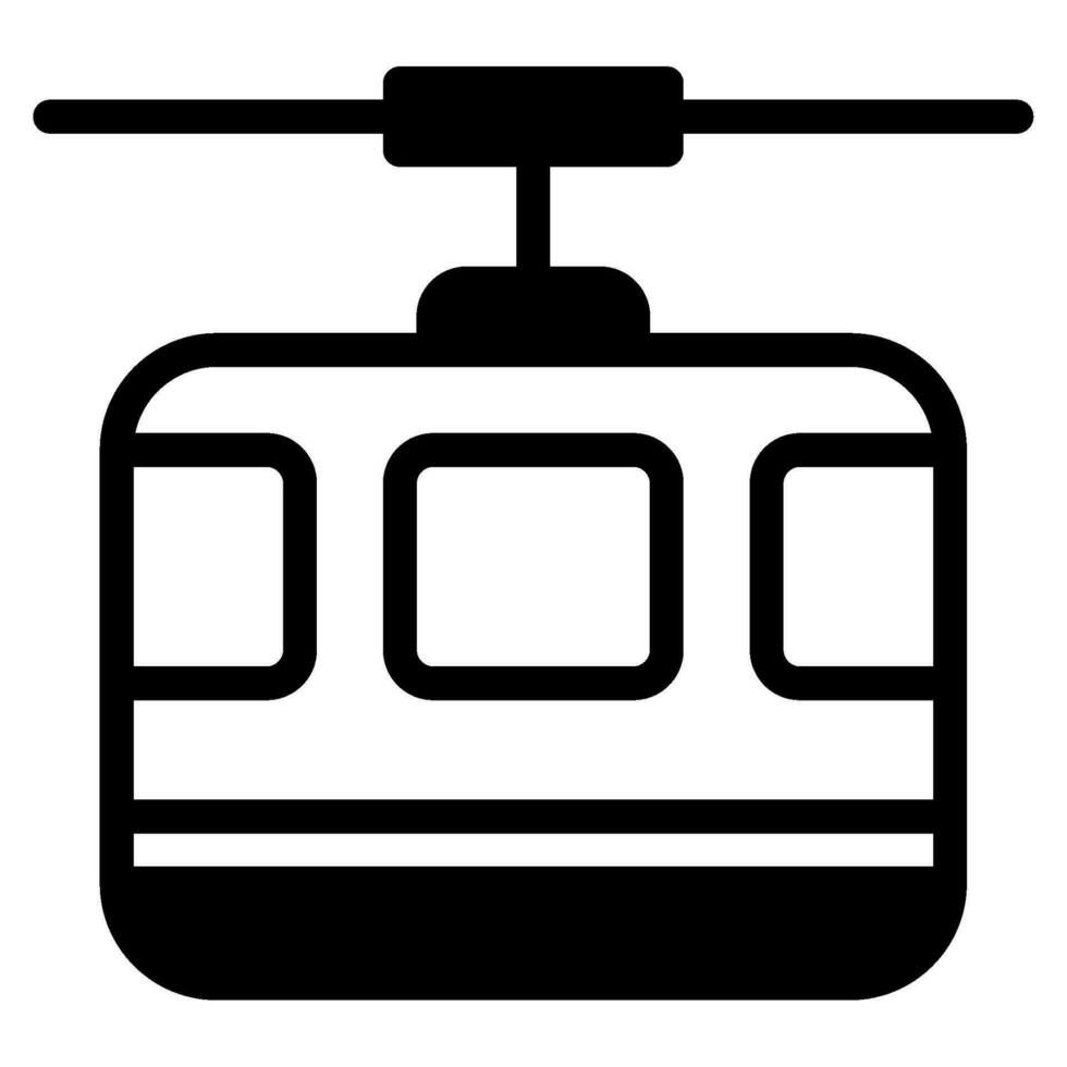 Travel cableway object illusatration vector