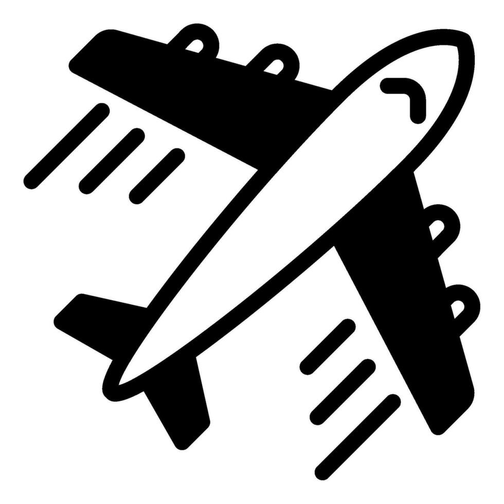 Travel Airplane object illusatration vector