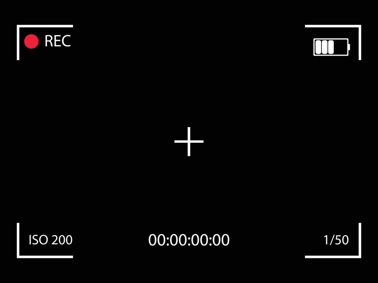 camera frame viewfinder vector