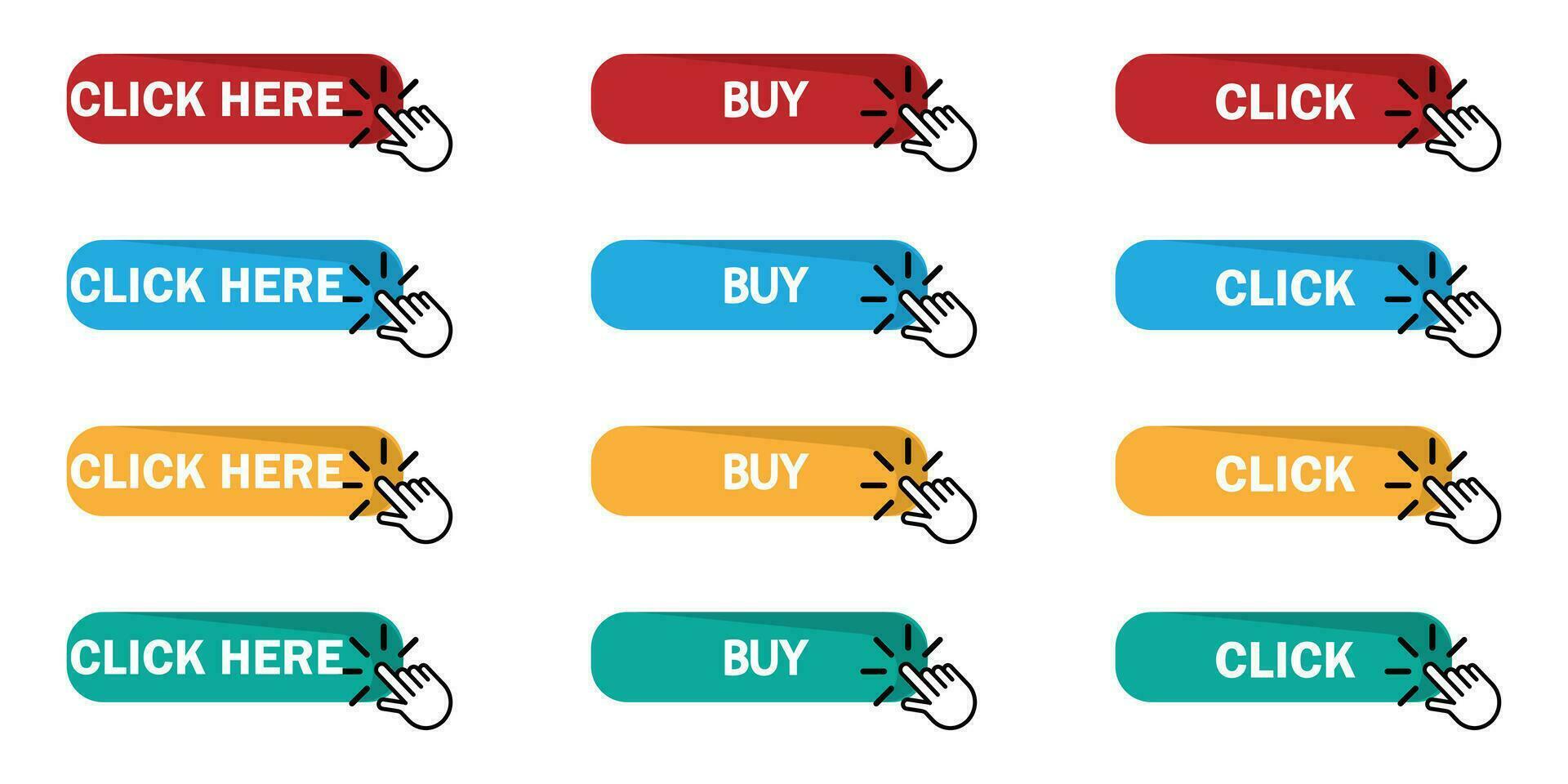 click here and buy buttons vector
