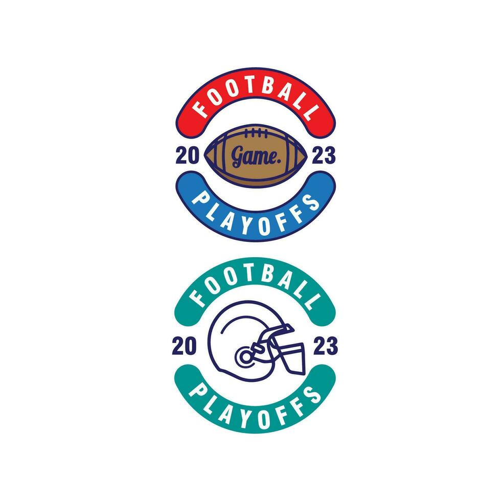 football championship badge set logo design vector template