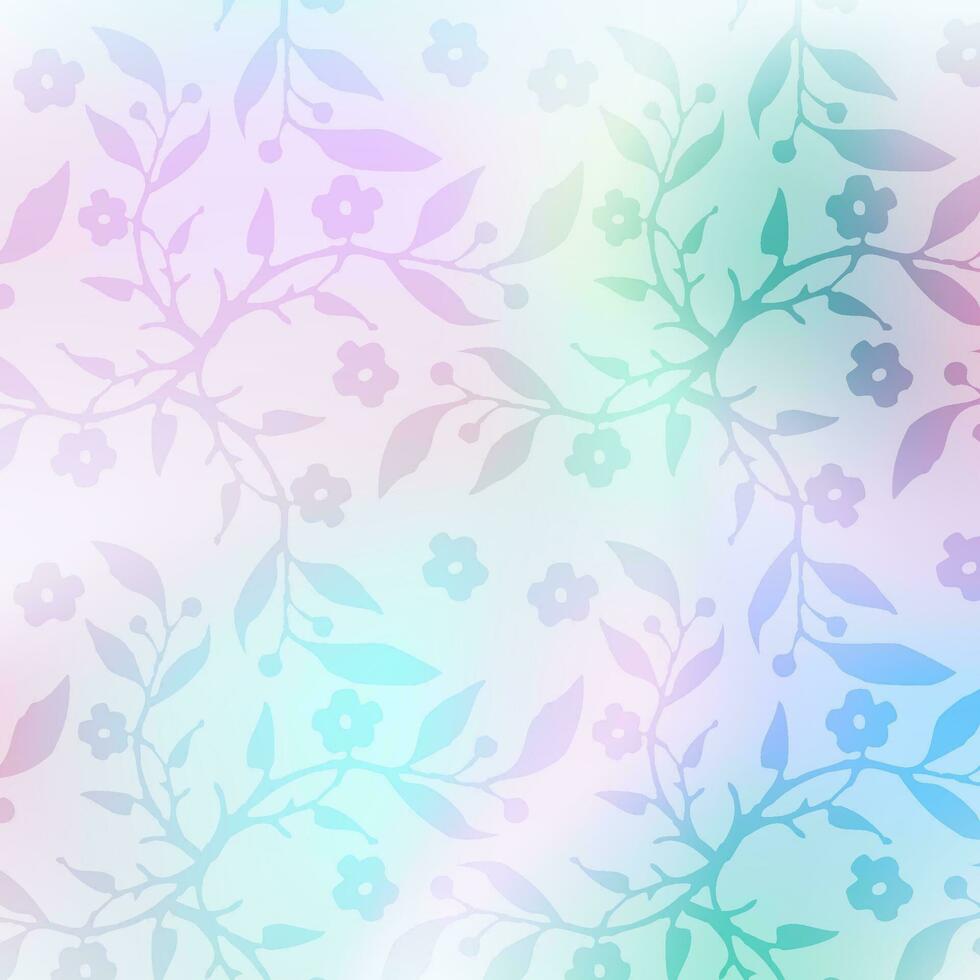 Abstract Floral tile decor, design element. vector