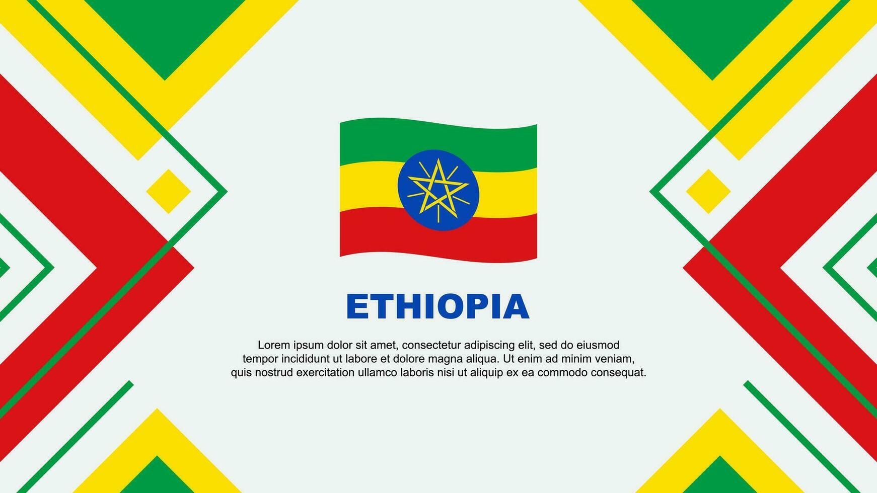 Ethiopia Flag Abstract Background Design Template. Ethiopia Independence Day Banner Wallpaper Vector Illustration. Ethiopia Illustration