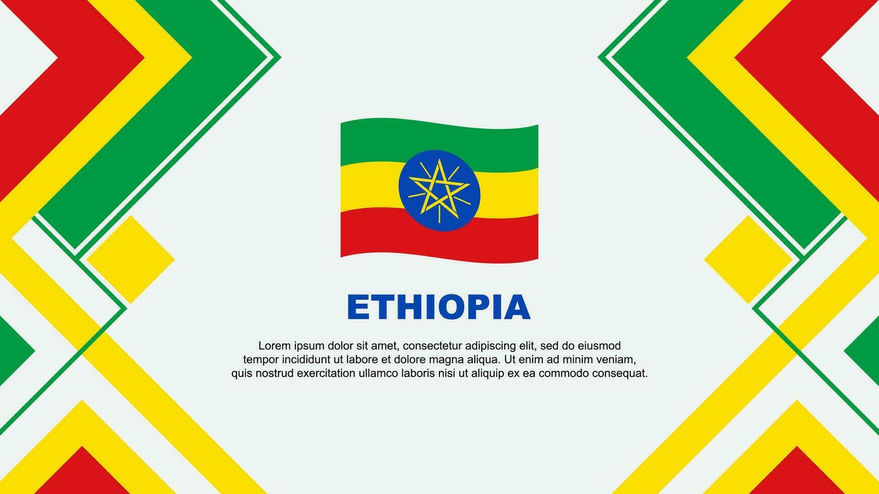 Ethiopia Flag Abstract Background Design Template. Ethiopia Independence Day Banner Wallpaper Vector Illustration. Ethiopia Banner