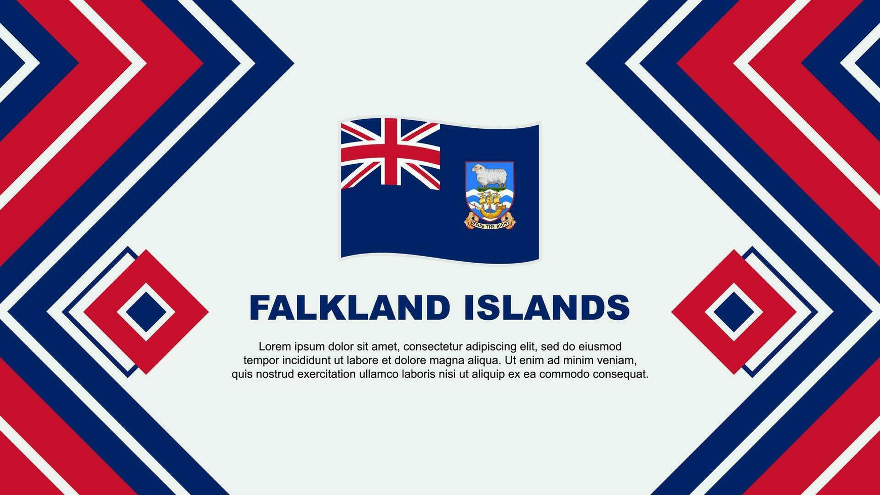 Malvinas islas bandera resumen antecedentes diseño modelo. Malvinas islas independencia día bandera fondo de pantalla vector ilustración. Malvinas islas diseño