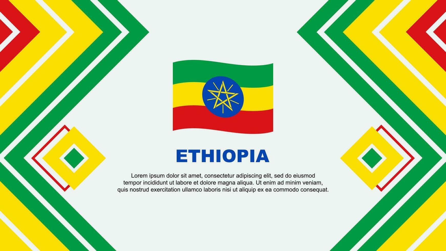 Ethiopia Flag Abstract Background Design Template. Ethiopia Independence Day Banner Wallpaper Vector Illustration. Ethiopia Design
