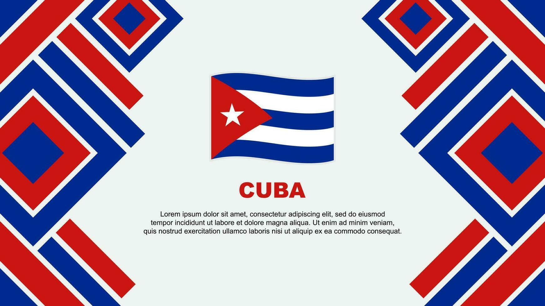 Cuba bandera resumen antecedentes diseño modelo. Cuba independencia día bandera fondo de pantalla vector ilustración. Cuba