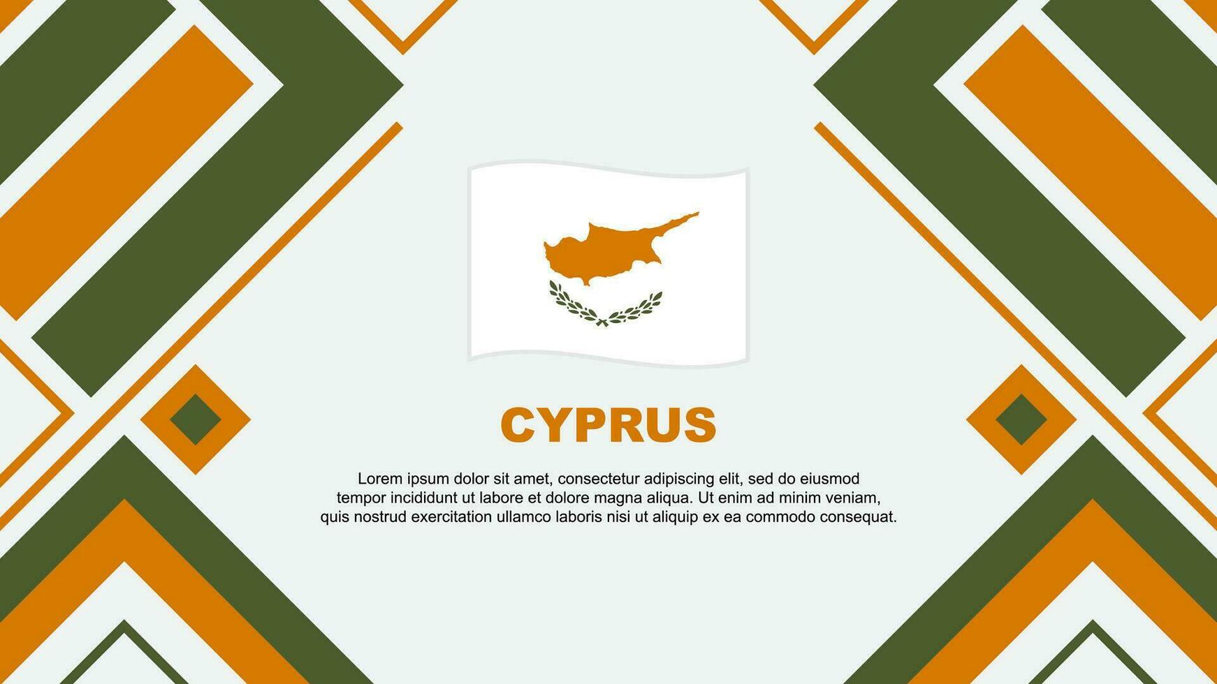 Chipre bandera resumen antecedentes diseño modelo. Chipre independencia día bandera fondo de pantalla vector ilustración. Chipre bandera